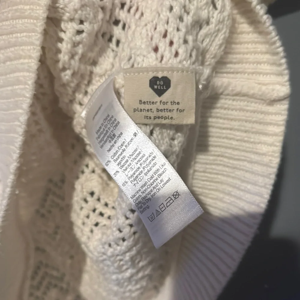 Madewell Cream Knit Blouse